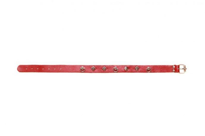 Ошейник Leather Choker, Red