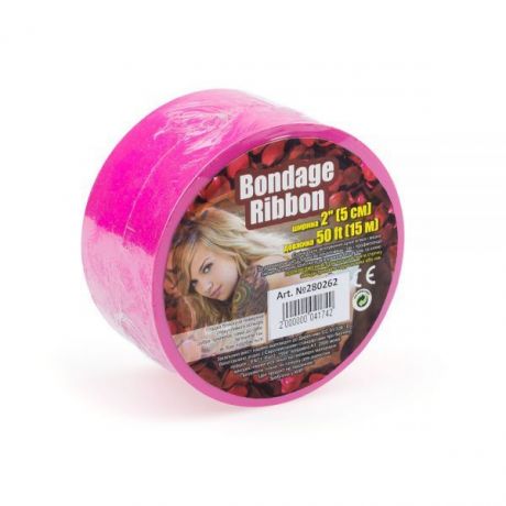 Лента для бондажа BONDAGE RIBBON, Pink