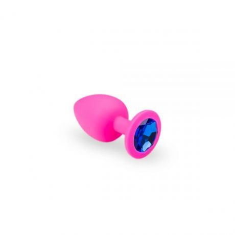 Анальная пробка, Pink Silicone Sapphire, S