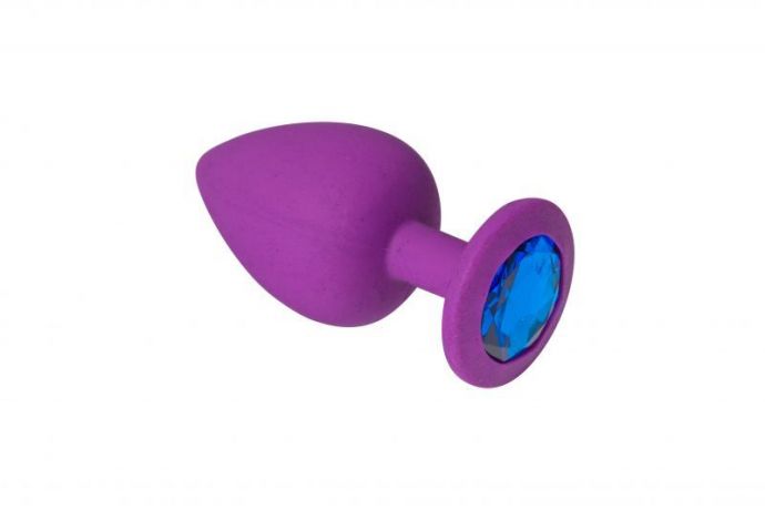 Анальная пробка, Purple Silicone Sapphire, S