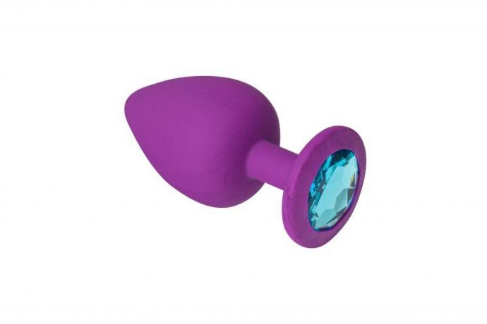 Анальная пробка, Purple Silicone Topaz, S