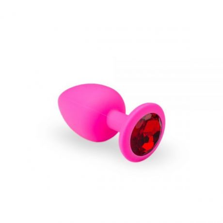 Анальная пробка, Pink Silicone Ruby, M