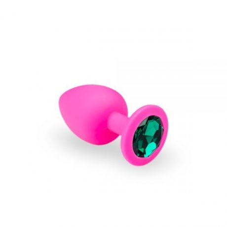 Анальная пробка, Pink Silicone Emerald, M