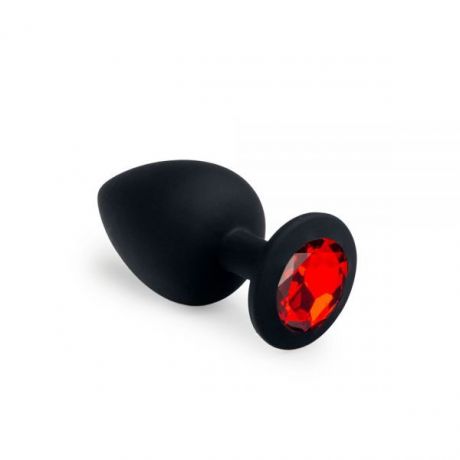 Анальная пробка, Black Silicone Ruby, L