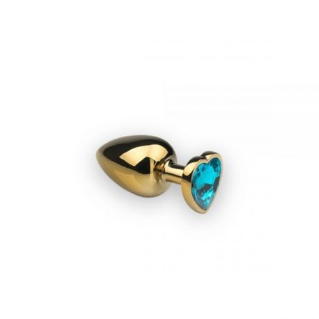 Анальная пробка,Gold Heart Topaz, S