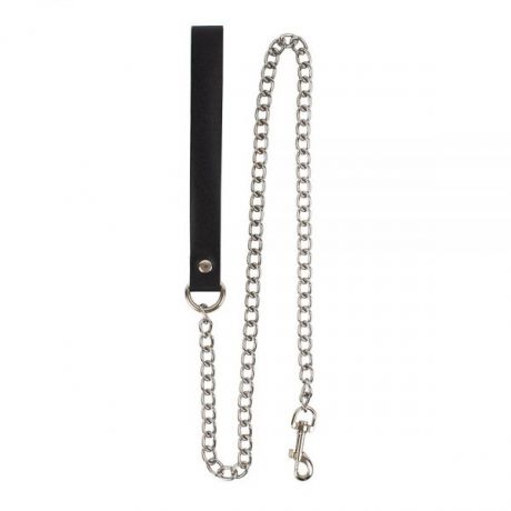 Поводок Leather Leash Slave, Black