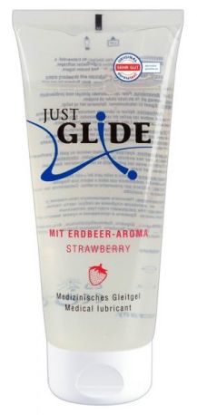 Лубрикант Just Glide Strawberry, 200 ml