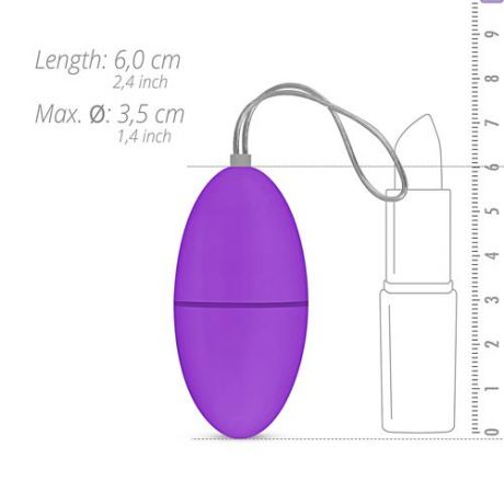 Виброяйцо Easytoys Remote Control, Purple