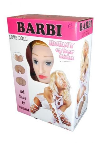 Кукла надувная BARBI- 3D с вставкой из киберкожи и вибростимуляцией