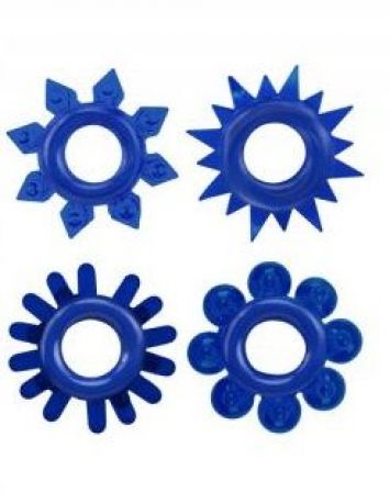 Набор эрекционных колец Cock Rings Set, Blue