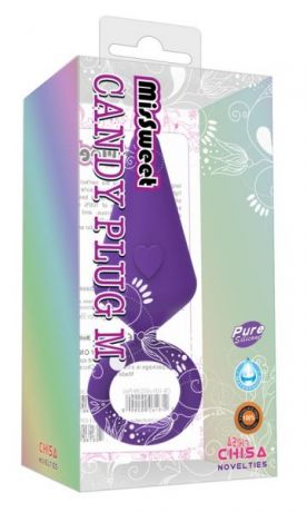 Анальный плаг Candy Plug M, Purple