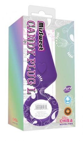 Анальный плаг Candy Plug L, Purple