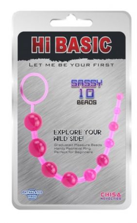 Анальная цепочка SASSY Anal Beads, Pink