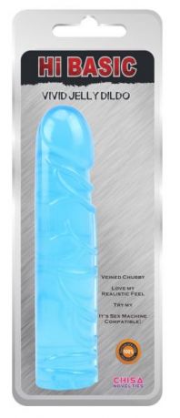 Фаллоимитатор VIVID JELLY DILDO, Blue