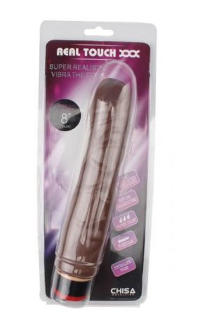 Вибромассажер 8” Vibe Cock, Brown