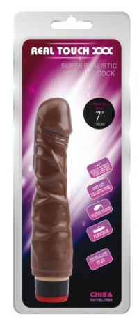 Вибромассажер 8” Vibe Cock, Brown