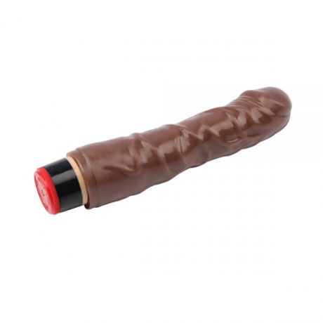 Вибромассажер 8” Vibe Cock, Brown