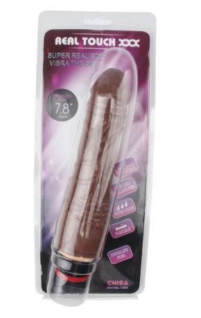 Вибромассажер 7.8” Vibe Cock, Brown