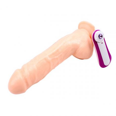 Вибромассажер MR.MARCUS' 9.9" Vibrating Dildo, Flesh