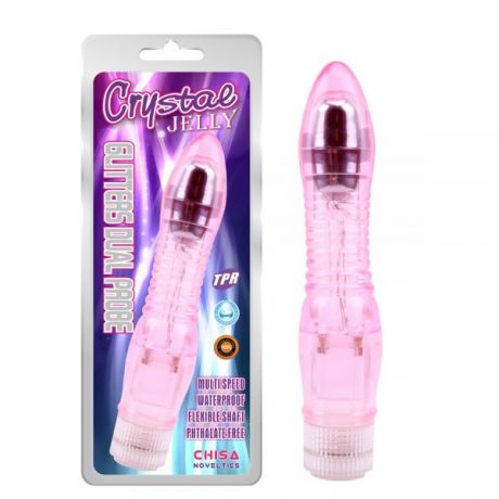 Вибромассажер Glitters Dual Probe, Pink