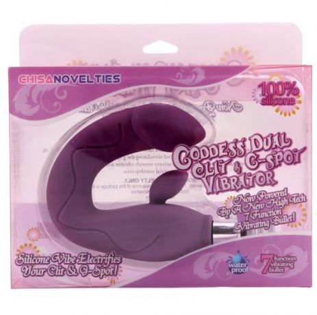 Вибромассажер Goddess Dual Glit G-Spot Vibrator, Purple