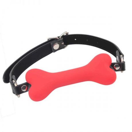 Кляп Doggle Bone Bit Gag, Red