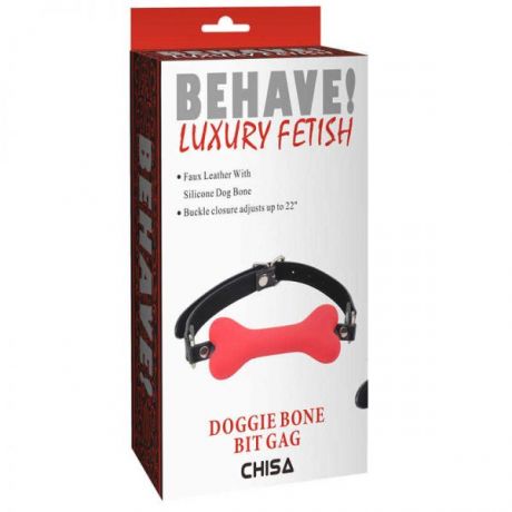 Кляп Doggle Bone Bit Gag, Red