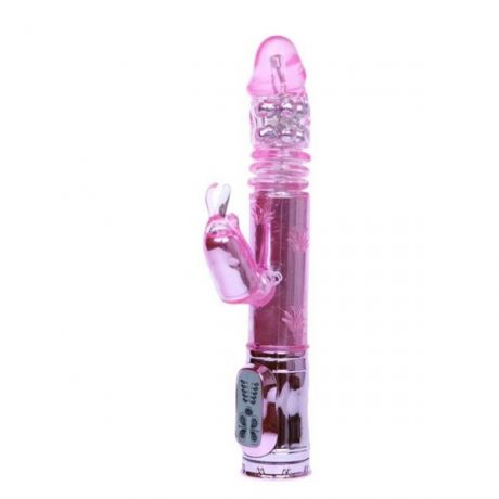 Вибромассажер Hi-Tech Throbbing Bunny, Light Pink