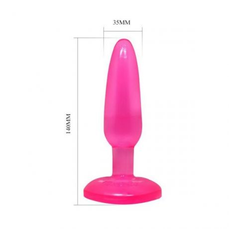 Анальная пробка на присоске Butt plug, Pink