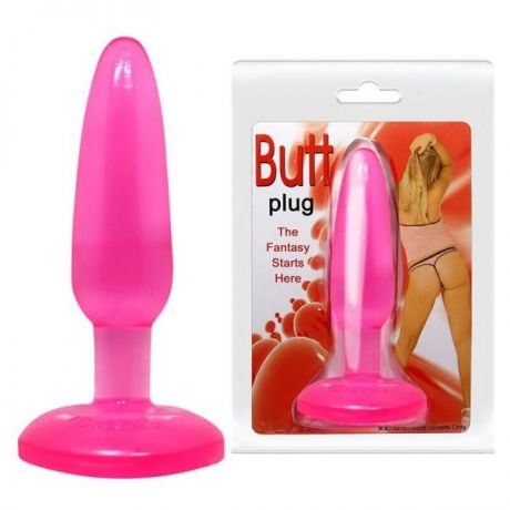 Анальная пробка на присоске Butt plug, Pink