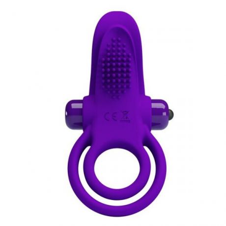 Эрекционное виброкольцо Vibrant Penis Ring, Violet