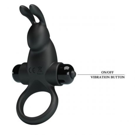 Эрекционное виброкольцо Vibrant penis ring I, Black