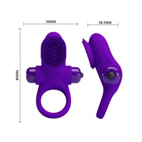 Эрекционное виброкольцо Vibrant penis ring II, Violet