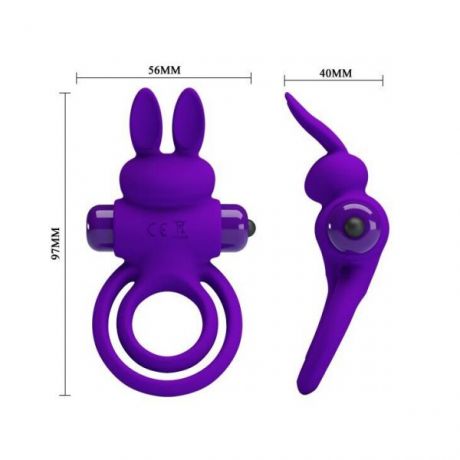 Эрекционное виброкольцо Vibrant penis ring III, Violet