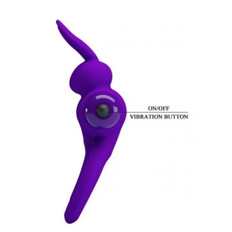 Эрекционное виброкольцо Vibrant penis ring III, Violet