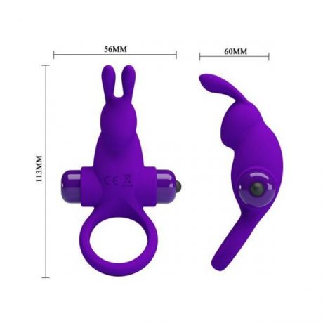 Эрекционное виброкольцо Vibrant penis ring I, Violet