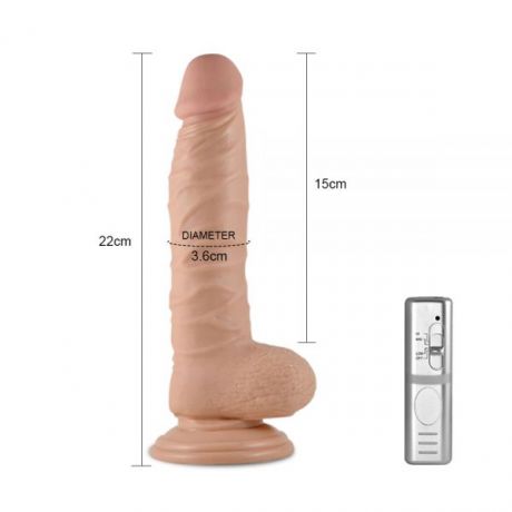 Вибромассажер 8.5" Real Extreme Dildo, Flesh