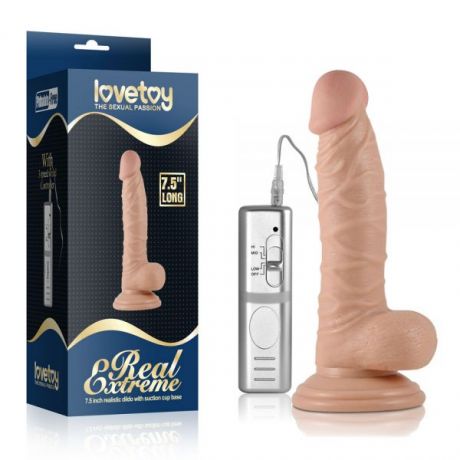 Вибромассажер 7.5" Real Extreme Dildo, Flesh