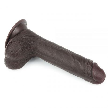 Фаллоимитатор 7'' Sliding-Skin Dildo, Brown