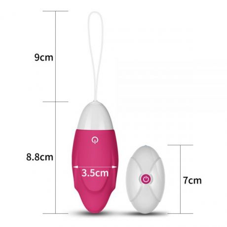 Виброяйцо Wireless Egg USB Rechargeable, Pink