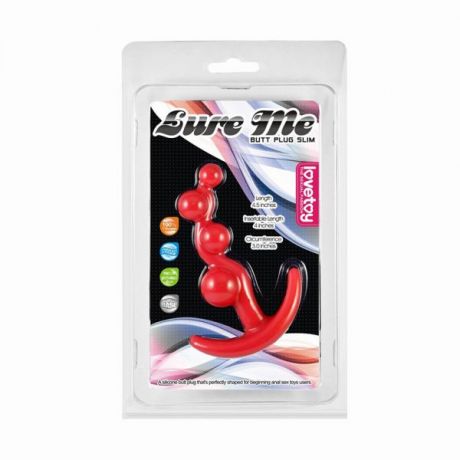 Анальный стимулятор Silicone Anal Toy, Red