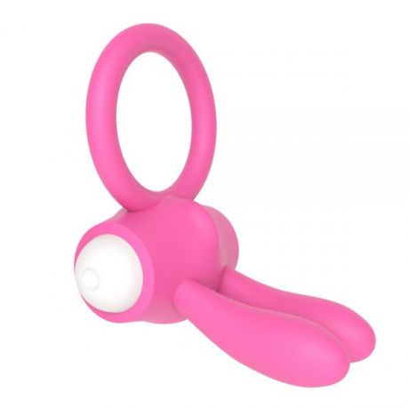 Эрекционное виброкольцо Power Clit Cockring, Pink