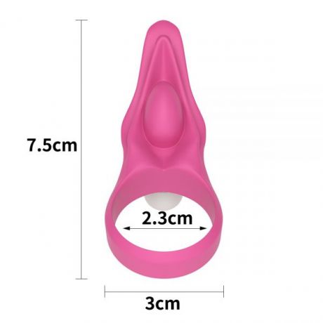 Эрекционное виброкольцо Power Clit Cockring, Pink