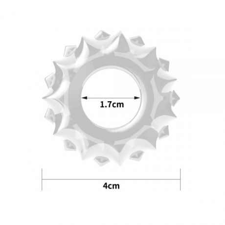 Эрекционное кольцо POWER PLUS Cockring, Clear