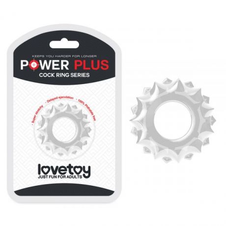 Эрекционное кольцо POWER PLUS Cockring, Clear