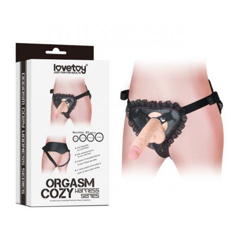 Страпон Orgasm Cozy Harness, Black