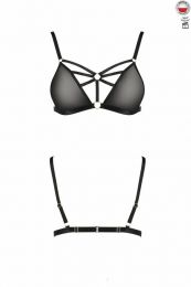 Бюстгальтер-стрепы MEGGY BRA black S/M - Passion Exclusive