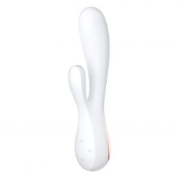 Смарт-вибратор кролик Satisfyer Mono Flex White, 2 мотора, управление через интернет