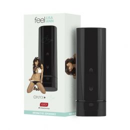 Мастурбатор Kiiroo Onyx+ Lisa Ann, 10 сжимающихся колец, не надо двигать, теледильдоника