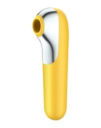 Смарт вибратор и вакуумный стимулятор 2-в-1 Satisfyer Dual Love Yellow